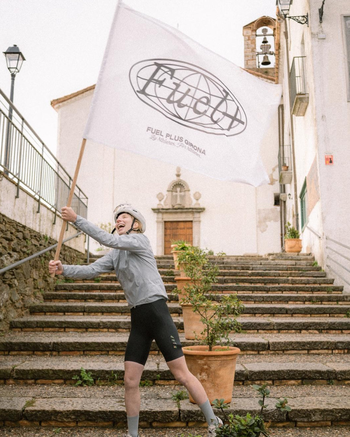 Fuel Plus athlete high-fiving